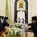 His Holiness Patriarch Kirill greets delegation of Orthodox Church of Antioch