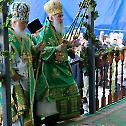 Serbian Patriarch at the Saint Sergius Laura of the Trinity