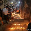 Descent of The Dormition of Theotokos Icon to Gethsemane