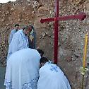 Освештан камен темељац храма Васкрсења Христовог у Пребиловцима 