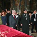 President of Croatia visits Decani Monastery