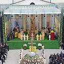 Patriarch Kirill celebrates Divine Liturgy in the square before Cathedral of Nativity of Christ in Chişinău