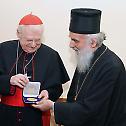 Serbian Patriarch meets Angelo Cardinal Scola