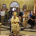 Bishop Jovan celebrates in Lazarica