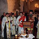 Служба јелеосвећења у манастиру Ђурђеви Ступови
