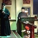 Serbian Patriarch in the church of the Resurrection of Christ in Berlin