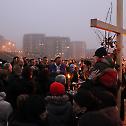 Крст за нови храм у насељу Војвода Степа Степановић