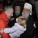 Serbian Patriarch Irinej arrives to Podgorica