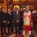 Представници Богословије Светог Саве на молитвеном испраћају митрополита Јована