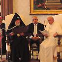 Vatican Meeting of the Catholicos of All Armenians and Pope Francis