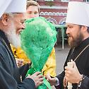 Metropolitan Hilarion of Volokolamsk and representatives of Local Orthodox Churches celebrate Divine Service at Representation of Orthodox Church of Antioch in Moscow on feast day of the Synaxis of Archangel Gabriel