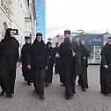 Монахиње из Жиче на литургијском сабрању у Загребу
