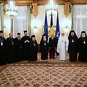 The Patriarch of Jerusalem and the Patriarch of Romania at Cotroceni Palace