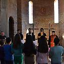Епископ Давид освештао крстове за храм Светог Илије у Дворану