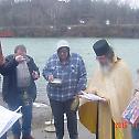 River blessing in Fairmont, West Virginia 