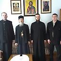 Владика Сергије и војни свештеници код епископа Атанасија