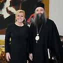 Metropolitan Porfirije visits President of Croatia Kolinda Grabar- Kitarovic 