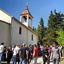 Архијерејска Литургија у манастиру Црногорци