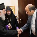 Аrmenian delegation visiting the  Serbian Patriarch