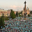 Orthodox Youth gathered in “Avram Iancu” Square in Cluj-Napoca