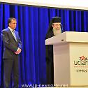 The Patriarch of Jerusalem addresses event organized by UCLAN University for syrian refugees