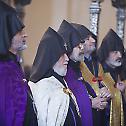Holy Lance ‘Geghard’ Brought to the Mother Cathedral of Holy Etchmiadzin for the Feast of St. Thaddeus and St. Bartholomew