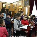 Children¨s choir from Abelin visits the Patriarchate of Jerusalem