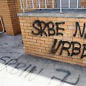 Swastikas graffitied onto Serbian Orthodox Church in racist vandalism attack