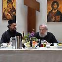 Bishop Maxim and Fr. Vasileios Thermos visit St. Herman Monastery and St. Xenia Skete 