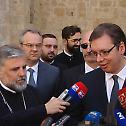 Serbian Prime Minister Vucic visits Cathedral church in Mostar