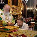 On the Day of the Entry of the Lord into Jerusalem the Primate of the Russian Church celebrates the liturgy at the Church of Christ the Savior