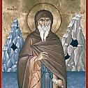 Icon of St. Nilus the Myrrhgusher Gushes Myrrh in his Native Village