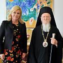 Ecumenical Patriarch at the audience with President of Croatia