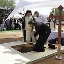 Corner-stone for the first Orthodox church in Botswana