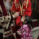 Patriarch celebrated in the church of Saint Gabriel the Archangel