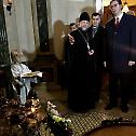 Prime Minister Vucic visits the church of All Saints in Minsk