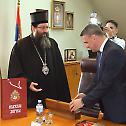 Епископ жички Јустин у посети градоначелнику Чачка