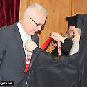The Patriarch of Jerusalem awards The Ambassador of Hungary