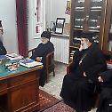 His Beatitude John X visits His Eminence archbishop Elie Saliba 