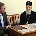 The Serbian Prime Minister received by the Serbian Patriarch