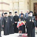 The bells of St George pealed joyfully for The Ecumenical Patriarch’s welcome by The Alexandrian Primate