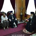 The Patriarch of Jerusalem awards the dean priest Nikolai Balasof