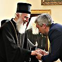 Chairman of the State Duma received by the Serbian Patriarch