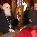 Patriarch Irinej visited the Monastery of the Image of Mother of God not-made-by-hands
