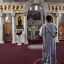 Патријарх богослужио у храму Светог Симеона Мироточивог 