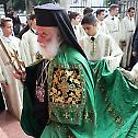 Patriarch Theodoros presided over the Vigil Service in the Cathedral Church in Belgrade