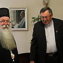 Сусрет митрополита Хризостома и надбискупа Пуљића