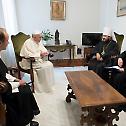 Metropolitan Hilarion of Volokolamsk meets with Pope Francis of Rome