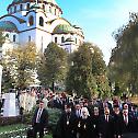 Патријарх српски г. Иринеј дочекао министра одбране Руске Федерације г. Сергеја Шојгуа у храму Светог Саве на Врачару