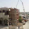 The concreting of the dome of the Holy Cathedral in Doha